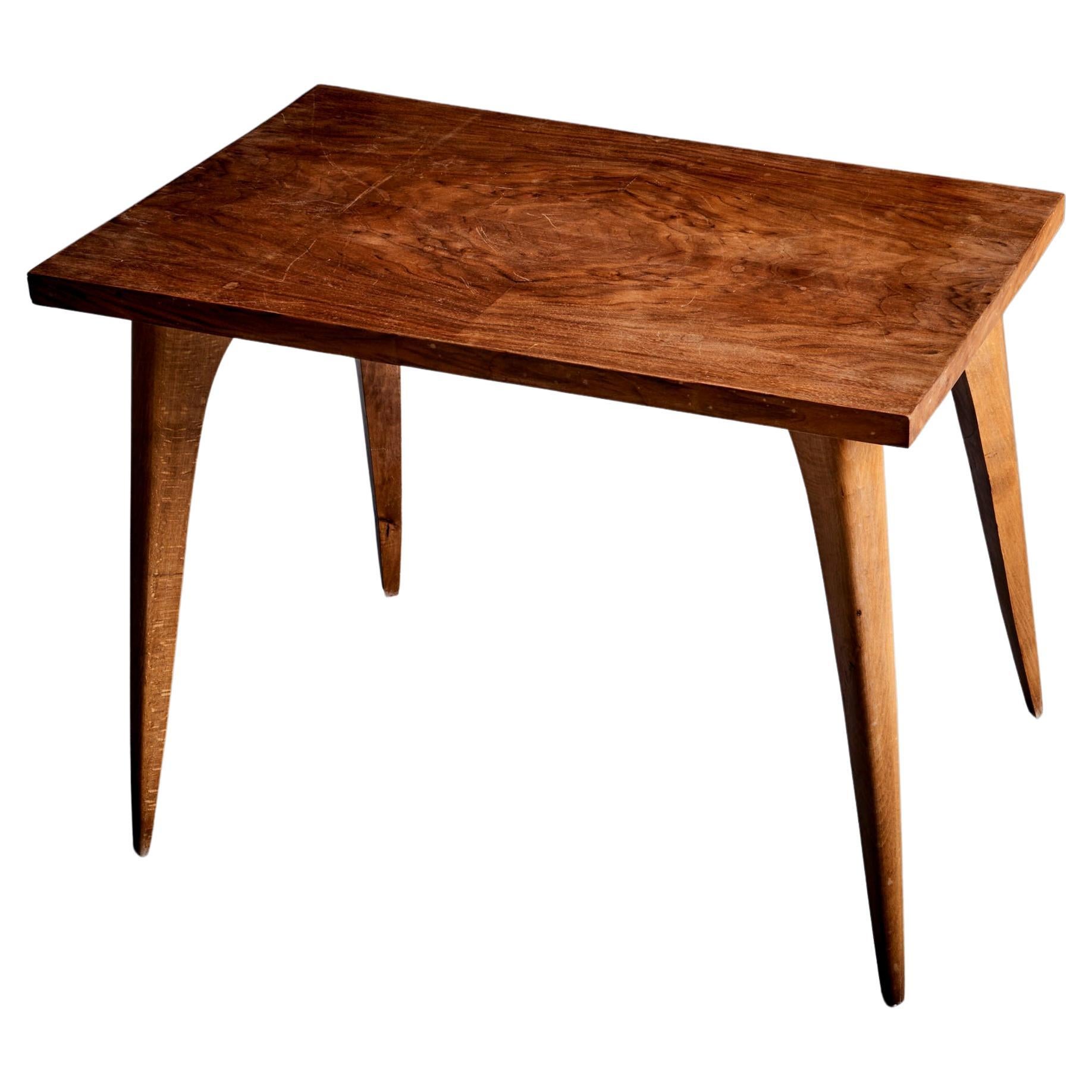 Tavolino Art Deco anni '30 in noce Made in France