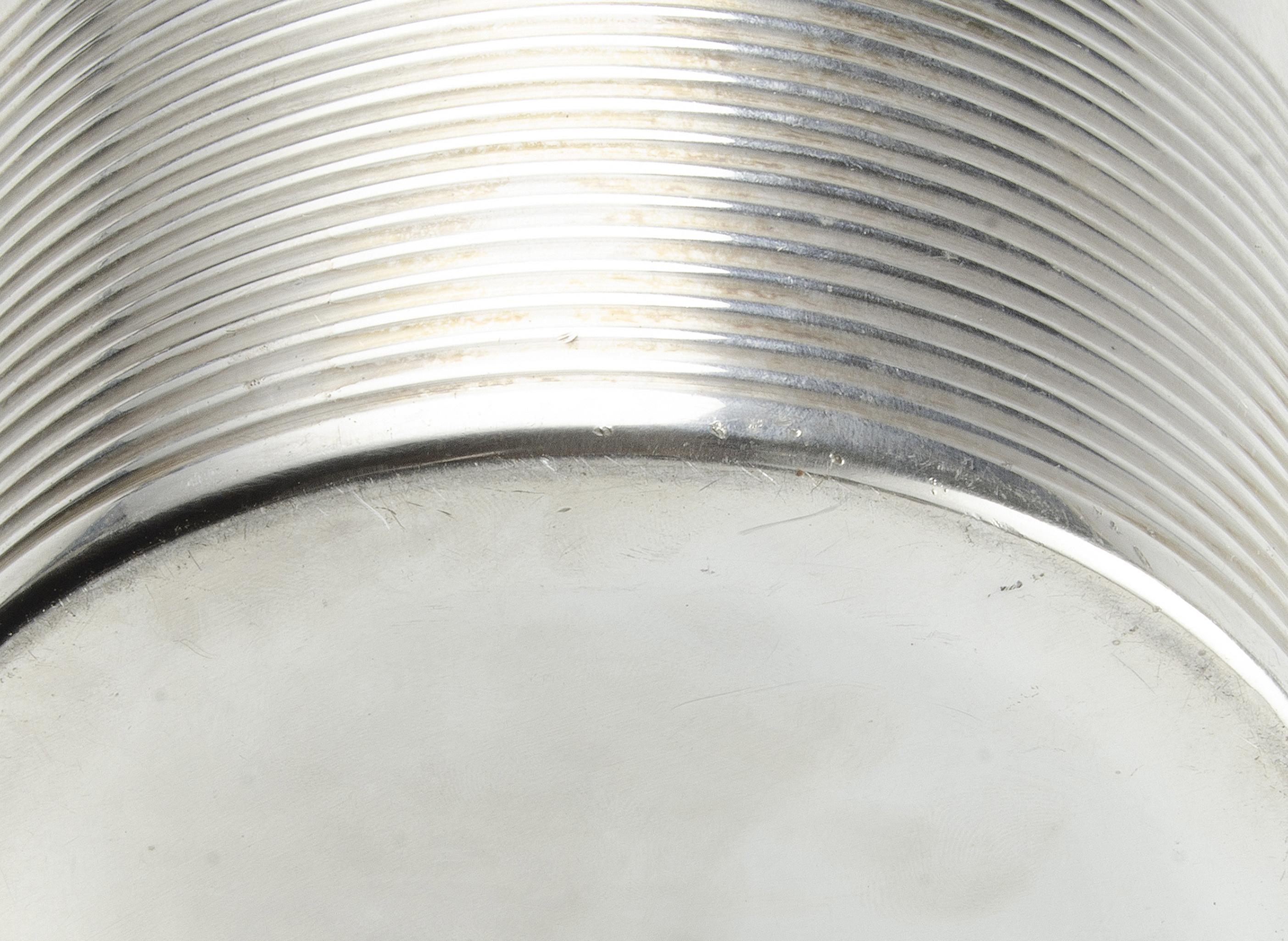 1930er Jahre Art Déco Versilberter Metall-Weinkühler/Eiskübel von Christofle, Frankreich im Angebot 1