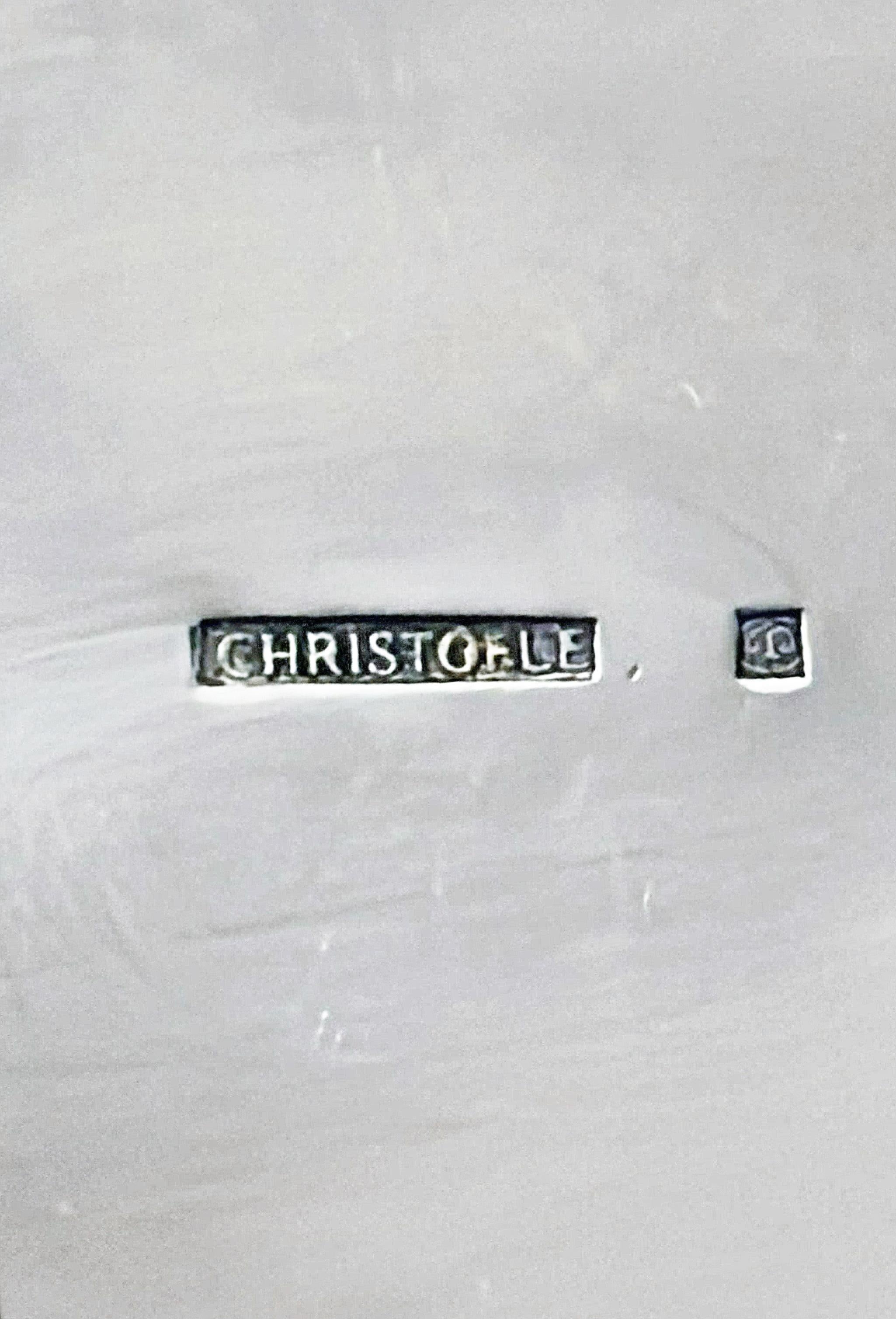 1930er Jahre Art Déco Versilberter Metall-Weinkühler/Eiskübel von Christofle, Frankreich im Angebot 2