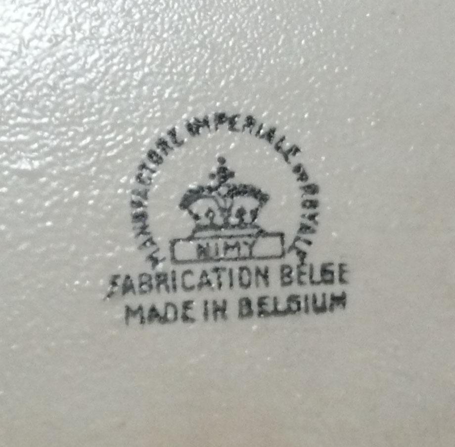 1930s Art Deco Skyscraper Form Ceramic Lamp by NIMY of Belgium For Sale 1