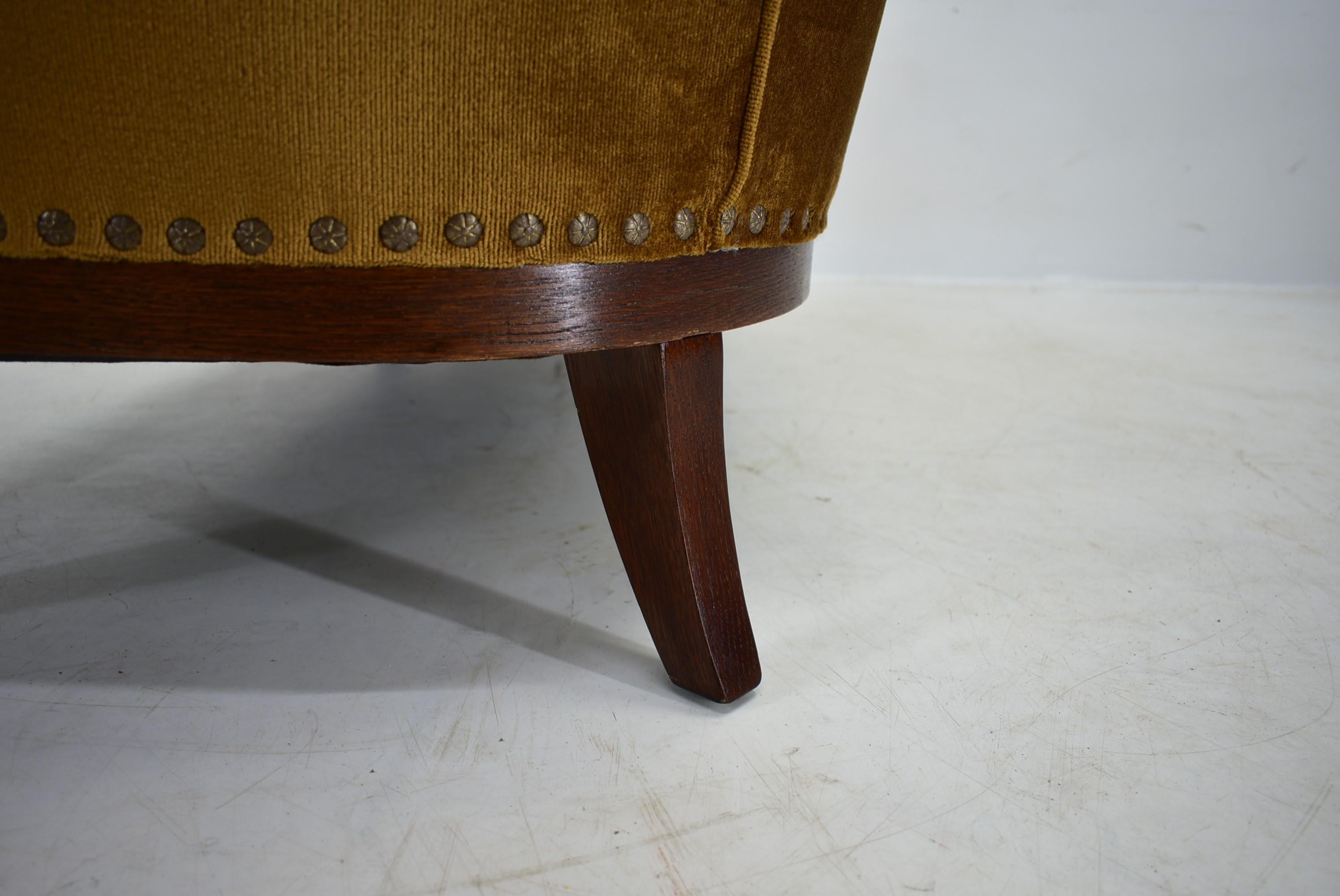 1930s  Art déco-Sofa, Tschechoslowakei im Angebot 4
