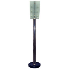 1930s Art Deco Standing Lamp, Thick Glasses, Style of Fontana Arte - Italy