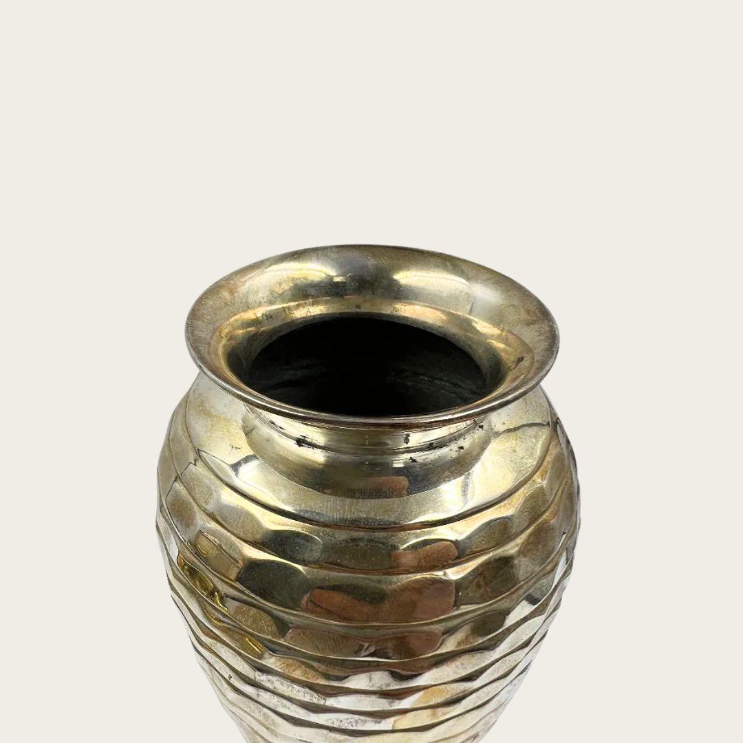 Unknown 1930s Art Deco Sterling Silver Vase by Christofle For Sale