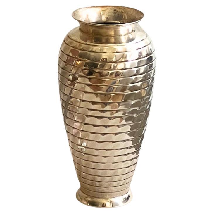 1930s Art Deco Sterling Silver Vase by Christofle For Sale