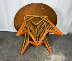 1930's Art Deco  Stick wICKER / Split Reed Center / Cocktail Table, Ypsilanti