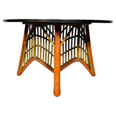 Art déco des années 1930  Table de cocktail en forme de bâton / centre fendu en roseau fendu, Ypsilanti