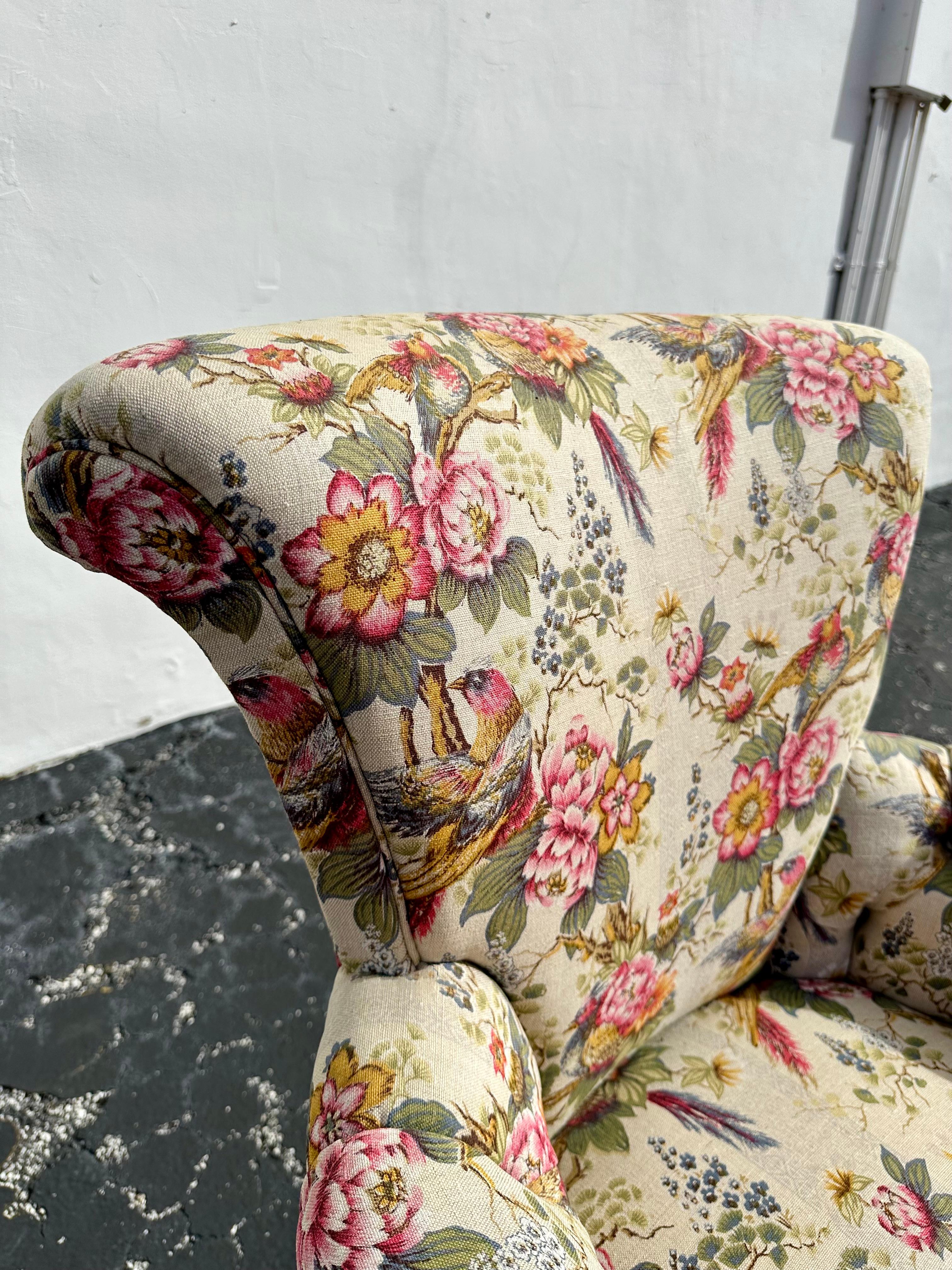 Sedie botaniche Schumacher in legno intagliato dorato degli anni '30, Set di 2 in vendita 3
