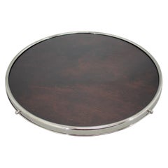 1930s Art Deco Swivel Serving Plate, Czechoslovakia