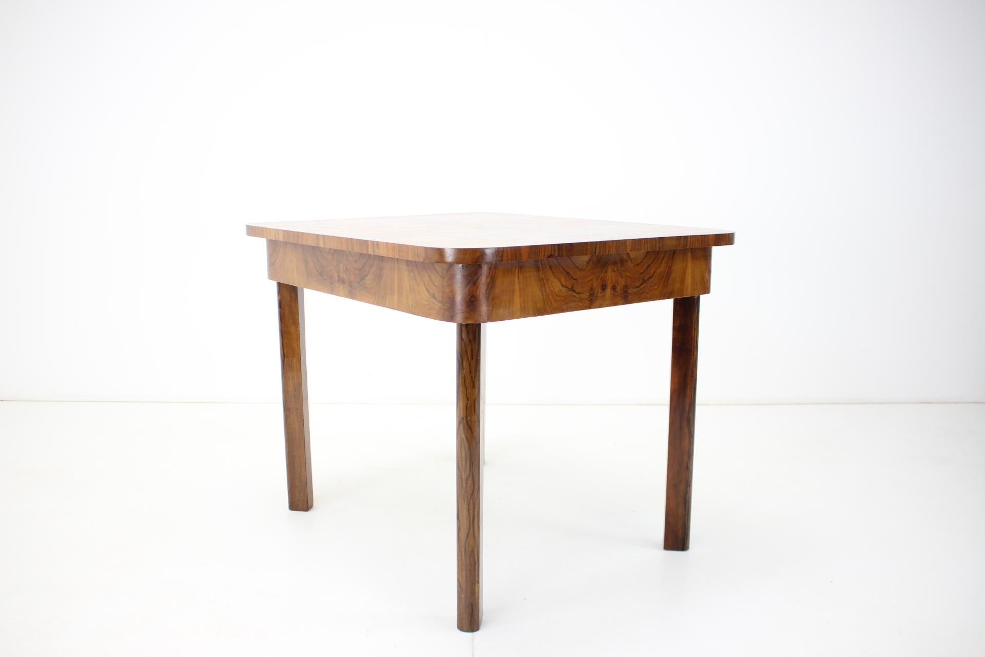Wood 1930s Art Deco Table, Czechoslovakia For Sale