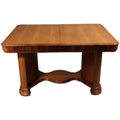 1930s Art Deco Table with One Leaf