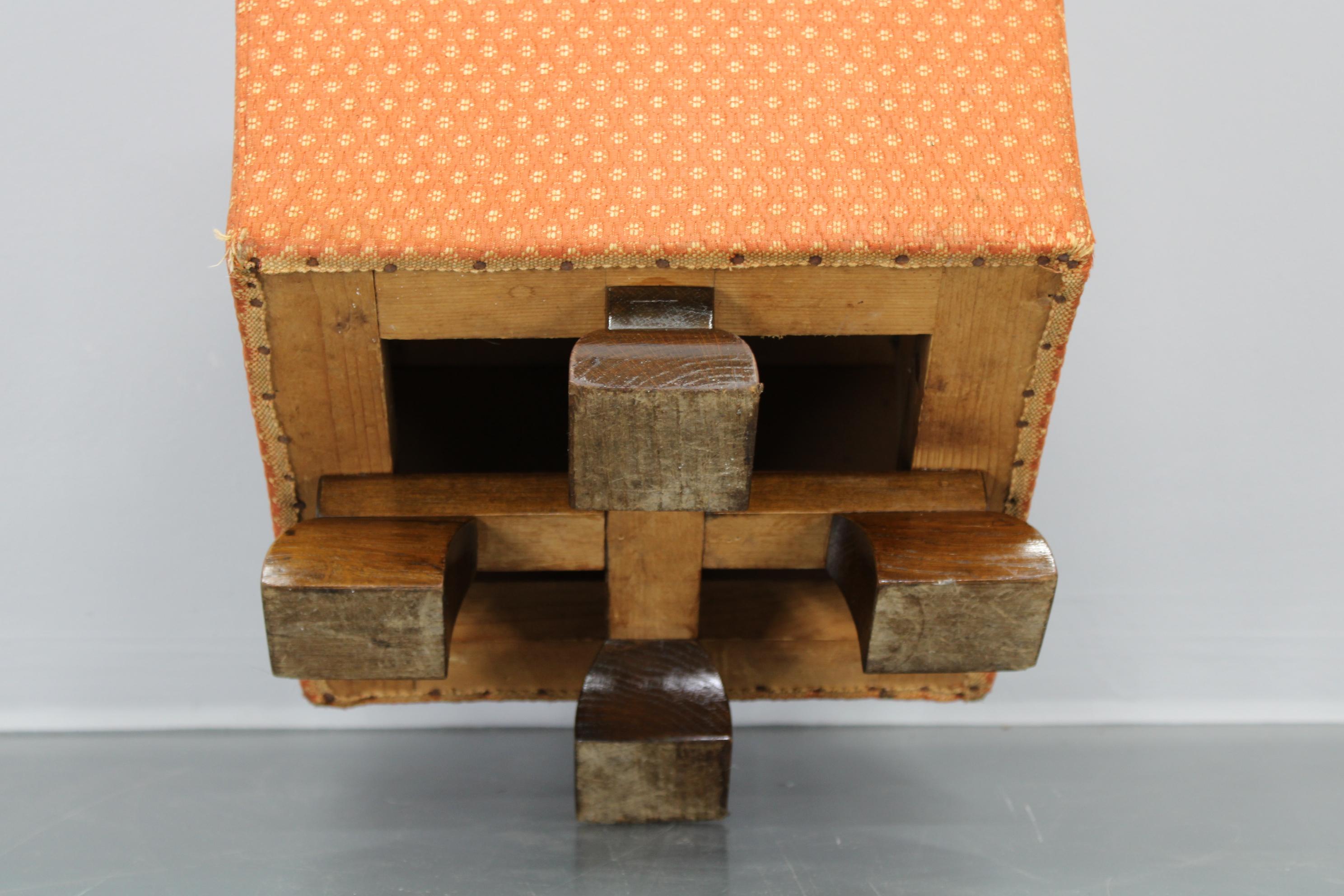 1930s Art Deco Tabouret, Czechoslovak For Sale 3