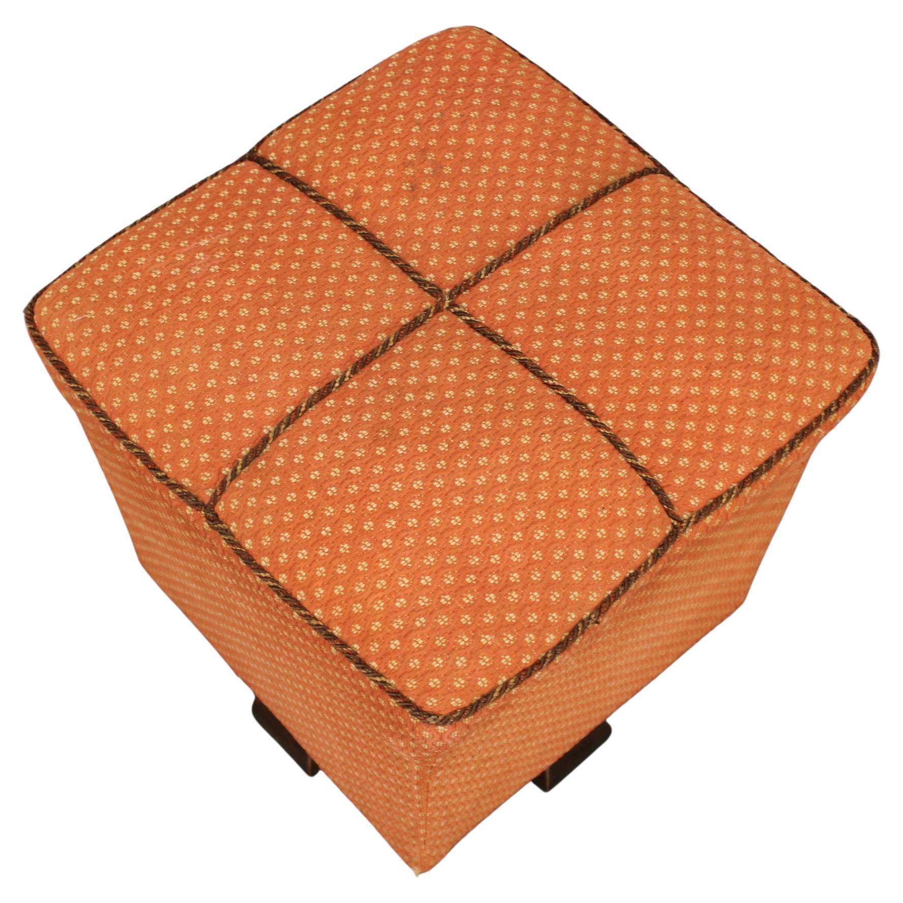 Tabouret Art Déco de los años 30, checoslovaco
