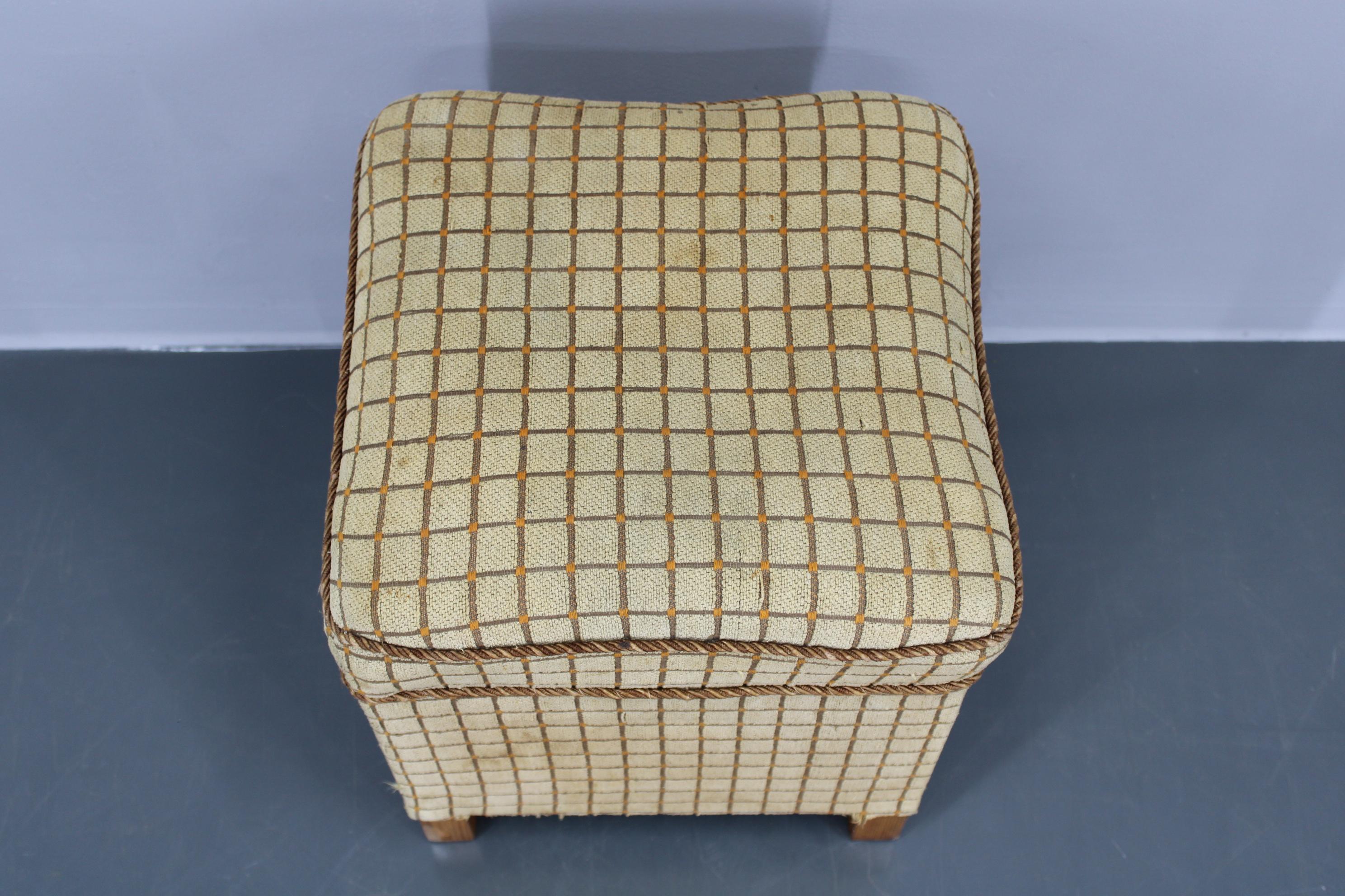 20th Century 1930s Art Deco Tabouret , Czechoslovakia For Sale