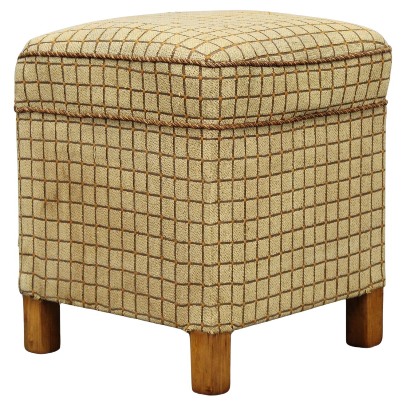 1930s Art Deco Tabouret , Czechoslovakia