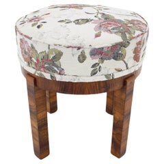 1930s Art Deco Tabouret or Stool, Czechoslovakia
