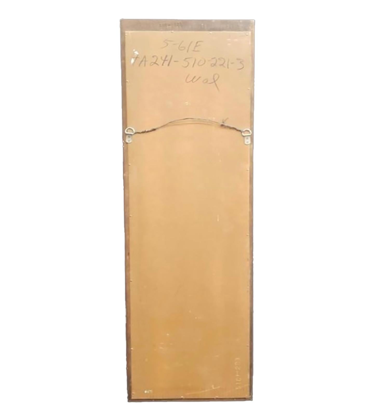 1930er Art Deco Tigerahorn gewölbter Wandspiegel (Holz) im Angebot