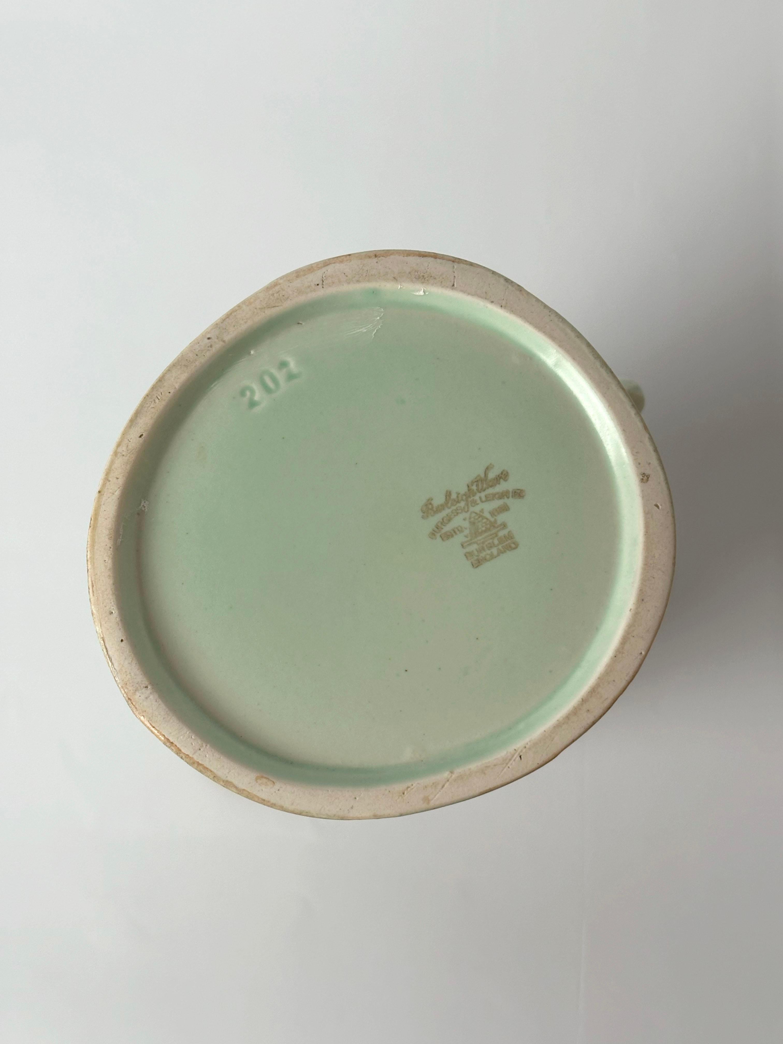 1930s Art Deco Tropical Style Ceramic Jug by Burleigh Ware, Burgess & Leigh For Sale 1