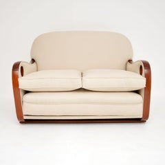 Art Deco Periode Zweisitzer Sofa