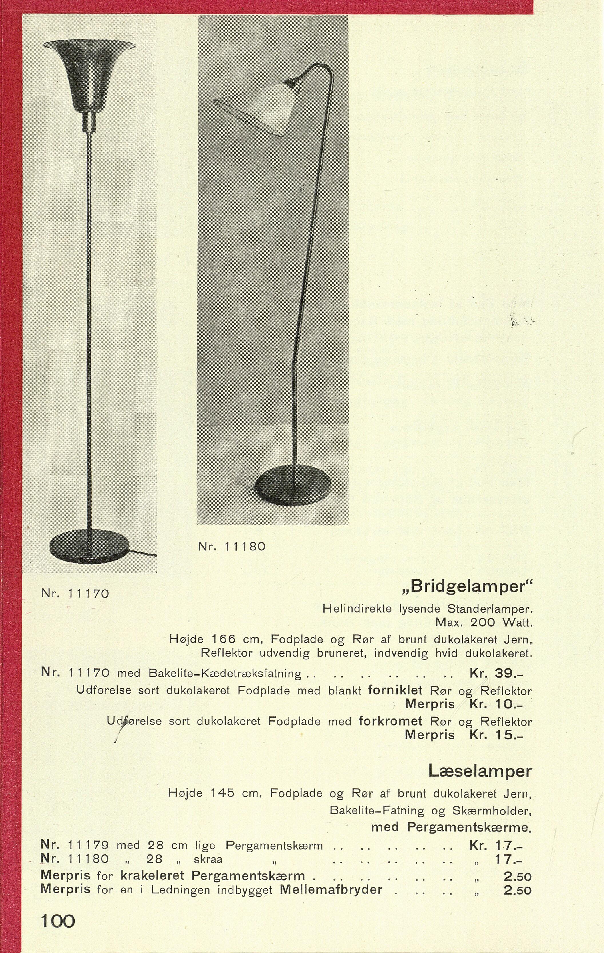 1930s Art Deco Uplight Floor Lamp Louis Poulsen, Copenhagen For Sale 3