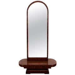 Used 1930s Art Deco Vanity, Mahogany and Burr Mahogany Veneer, France