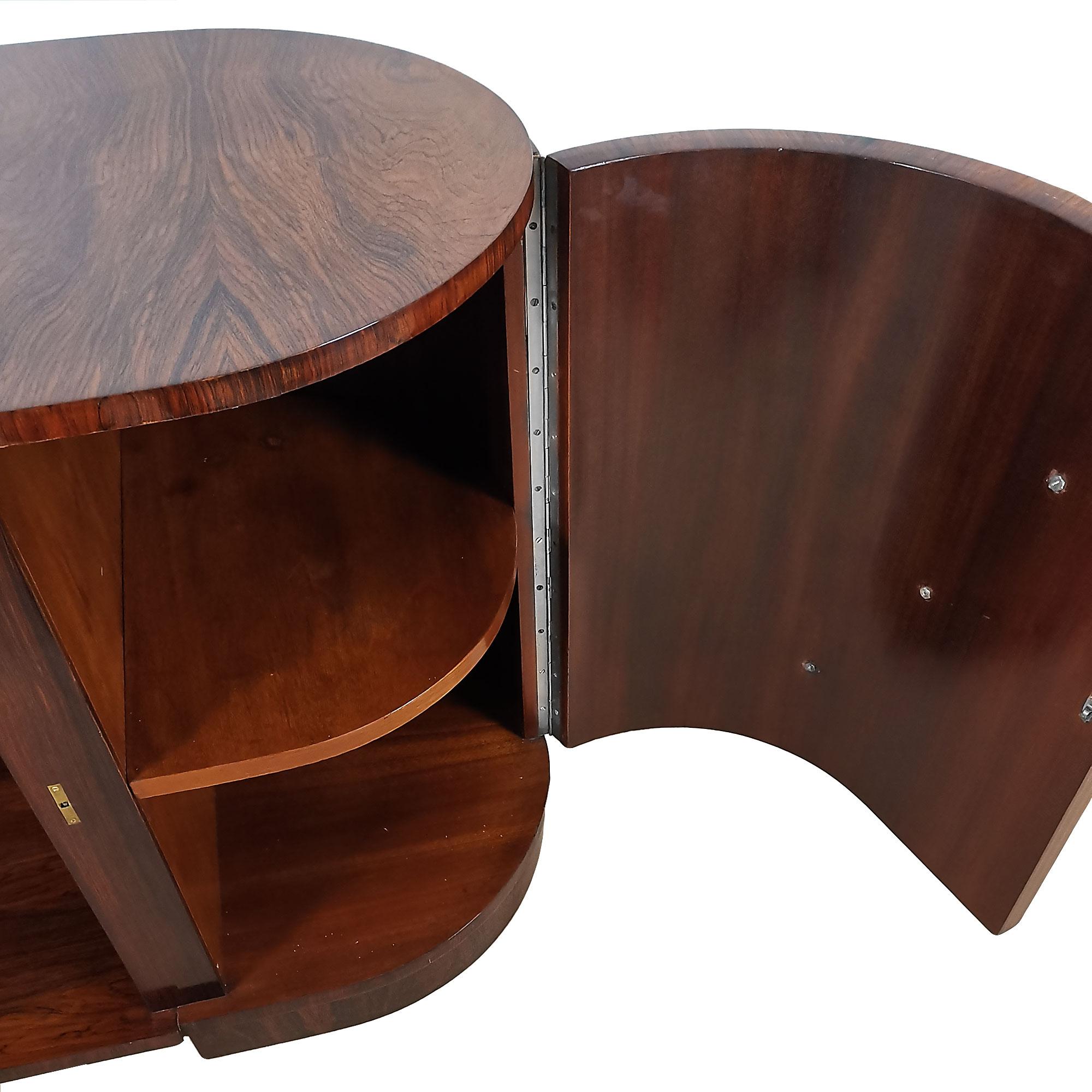 Art Deco Vanity in Mahogany With Swiveling Luminescent Mirror - France, 1930s For Sale 9