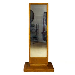 Tocador Art Decó de los años 30, base de madera maciza y chapa de arce - Francia