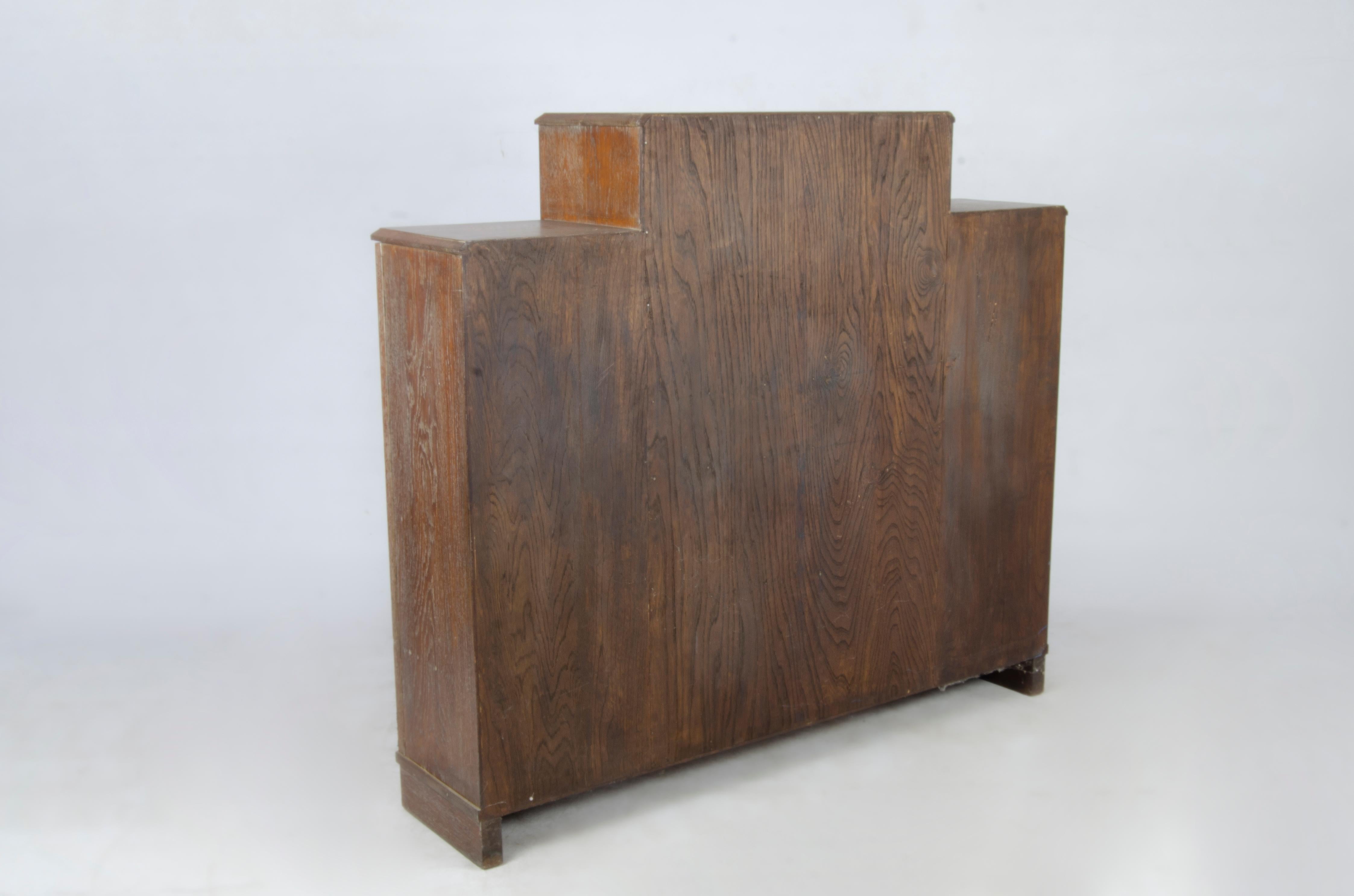 Secreter de madera chapada Art Déco de los años 30, estilo Jacques Adnet, Francia Tallado en venta