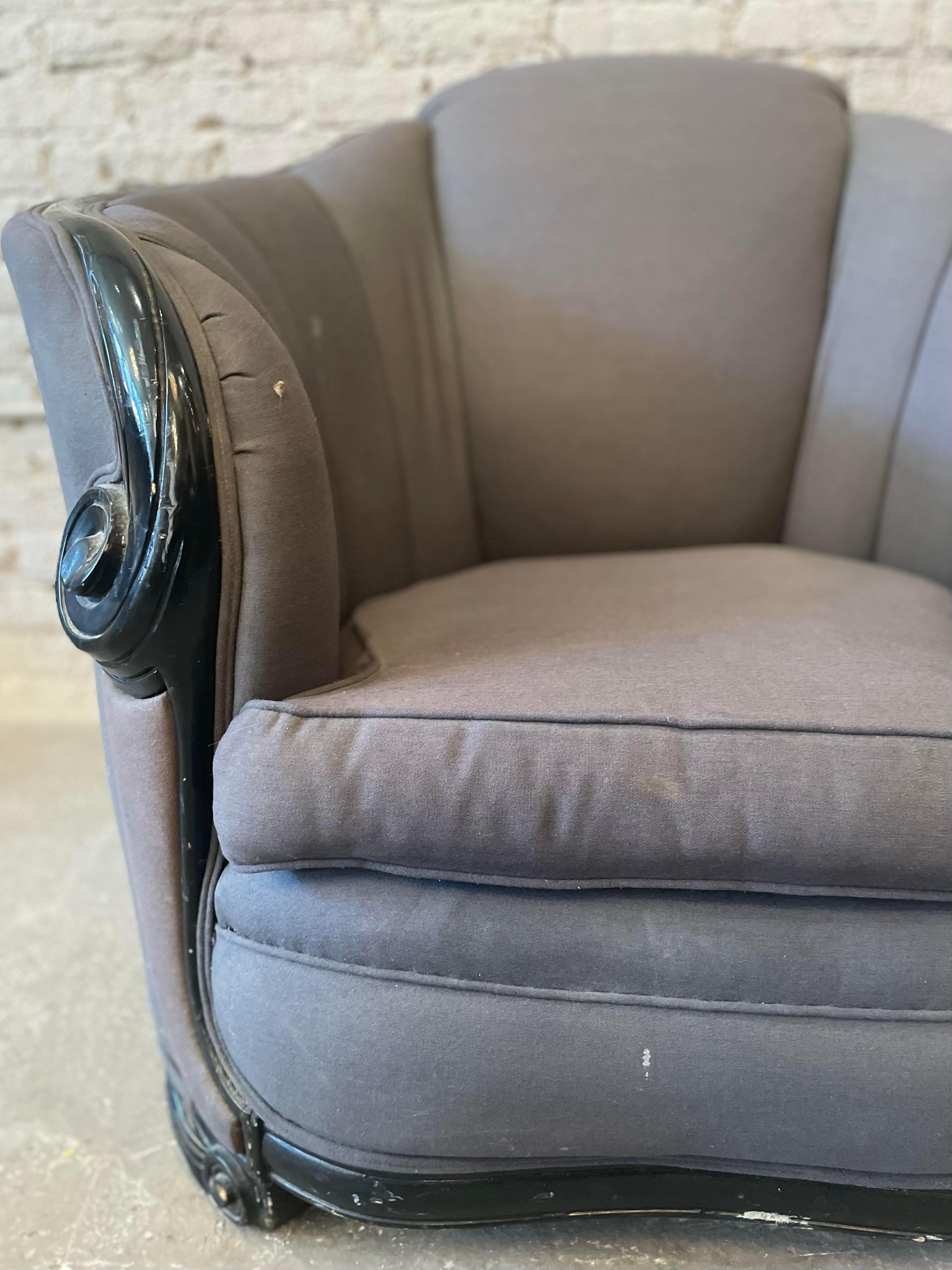 1930s Art Deco Vintage Side Chair In Good Condition For Sale In Chicago, IL