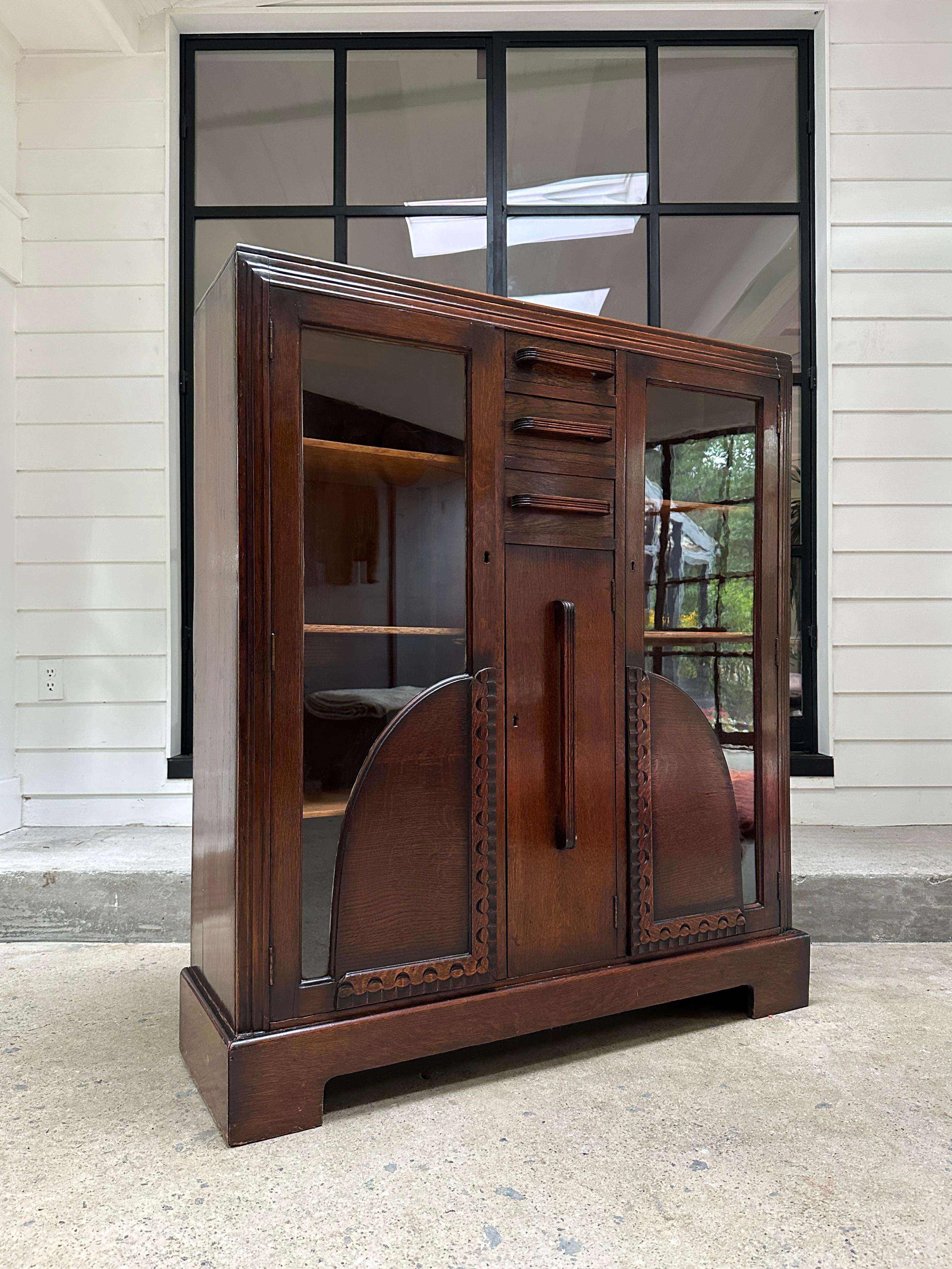 Art Deco 1930s art deco vitrine cabinet