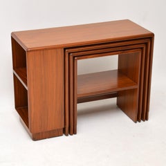 1930s Art Deco Walnut Nesting Coffee Table