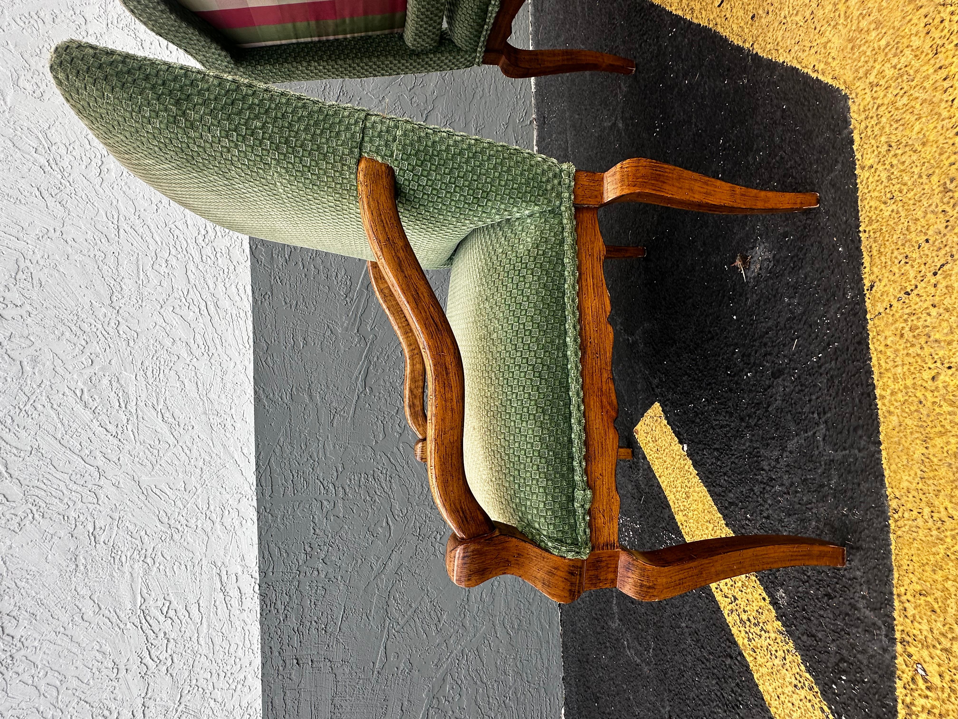 Poltrone smerlate in legno Artful Green, The Artful Green, Set di 2, 1930 in vendita 6