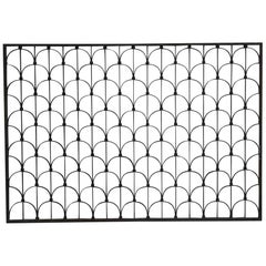 1930s Art Deco Wrought Iron Transom from a Manhattan Building