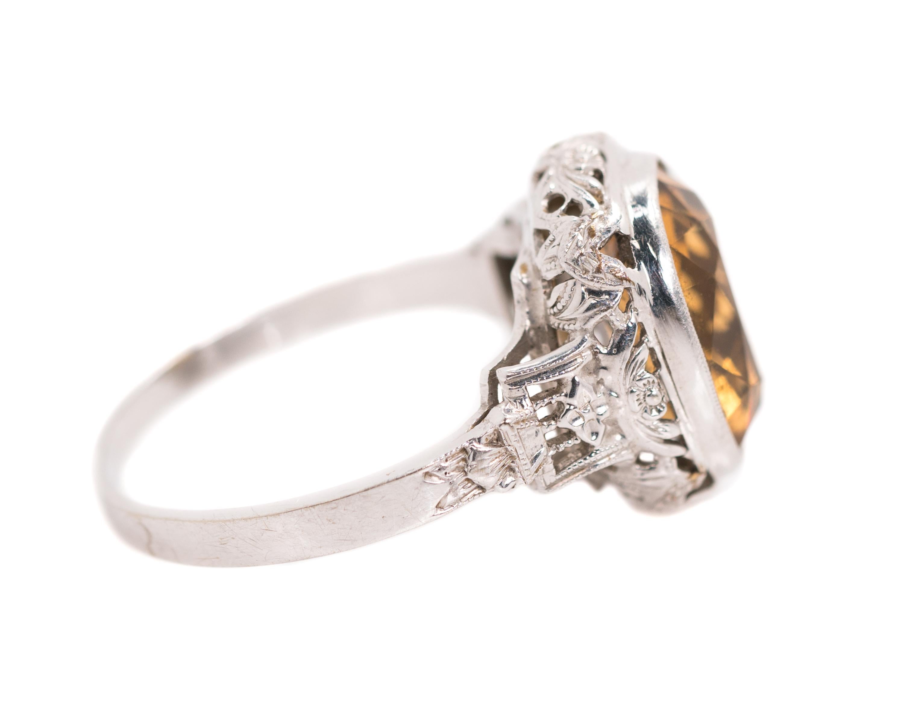 5 carat citrine ring