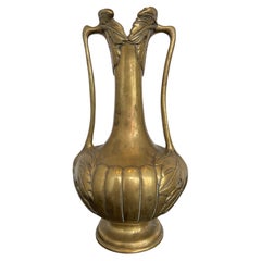 1930s Art Nouveau Bronze Vase