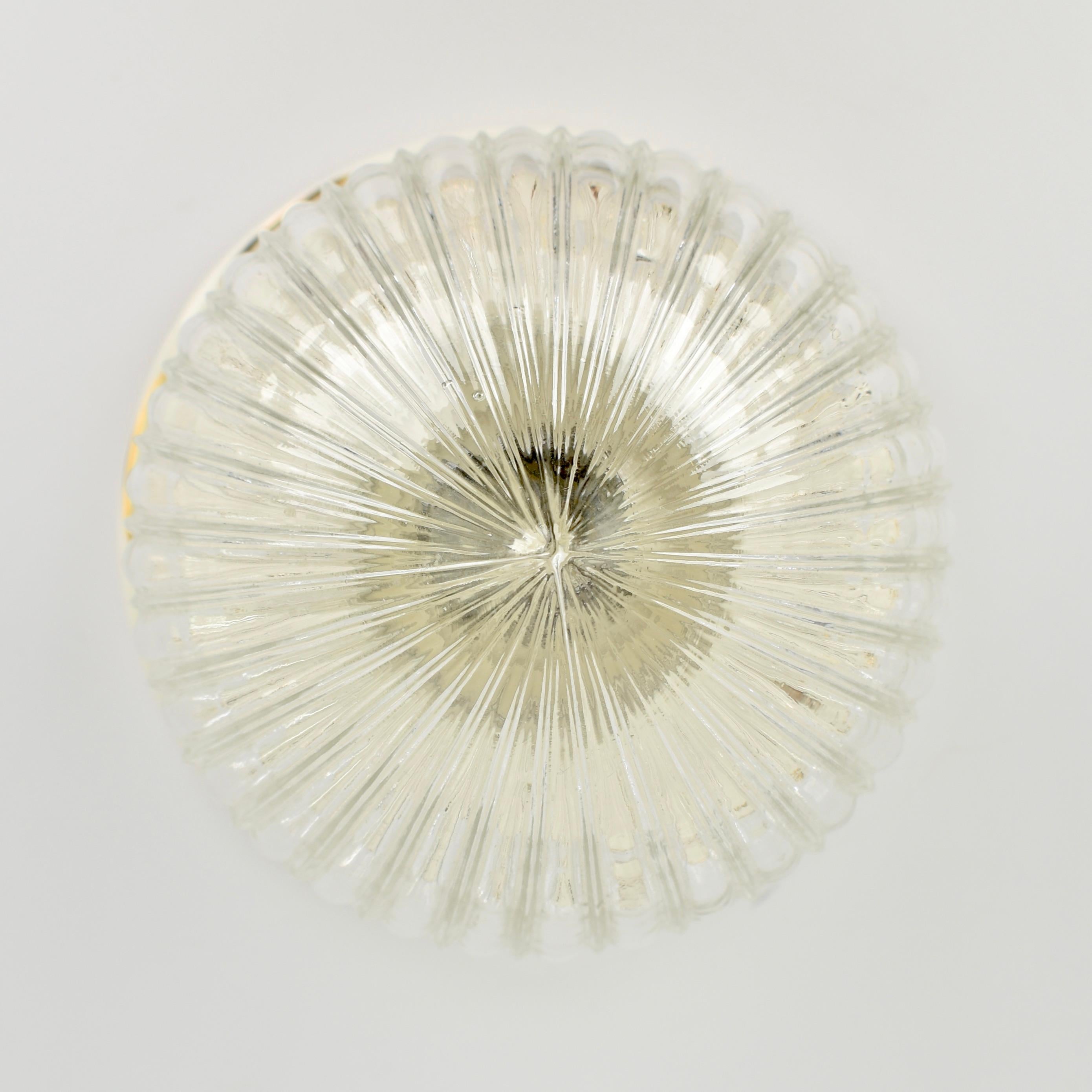 1930s Art Nouveau Flush Mount by Julius Dressler For Sale 1