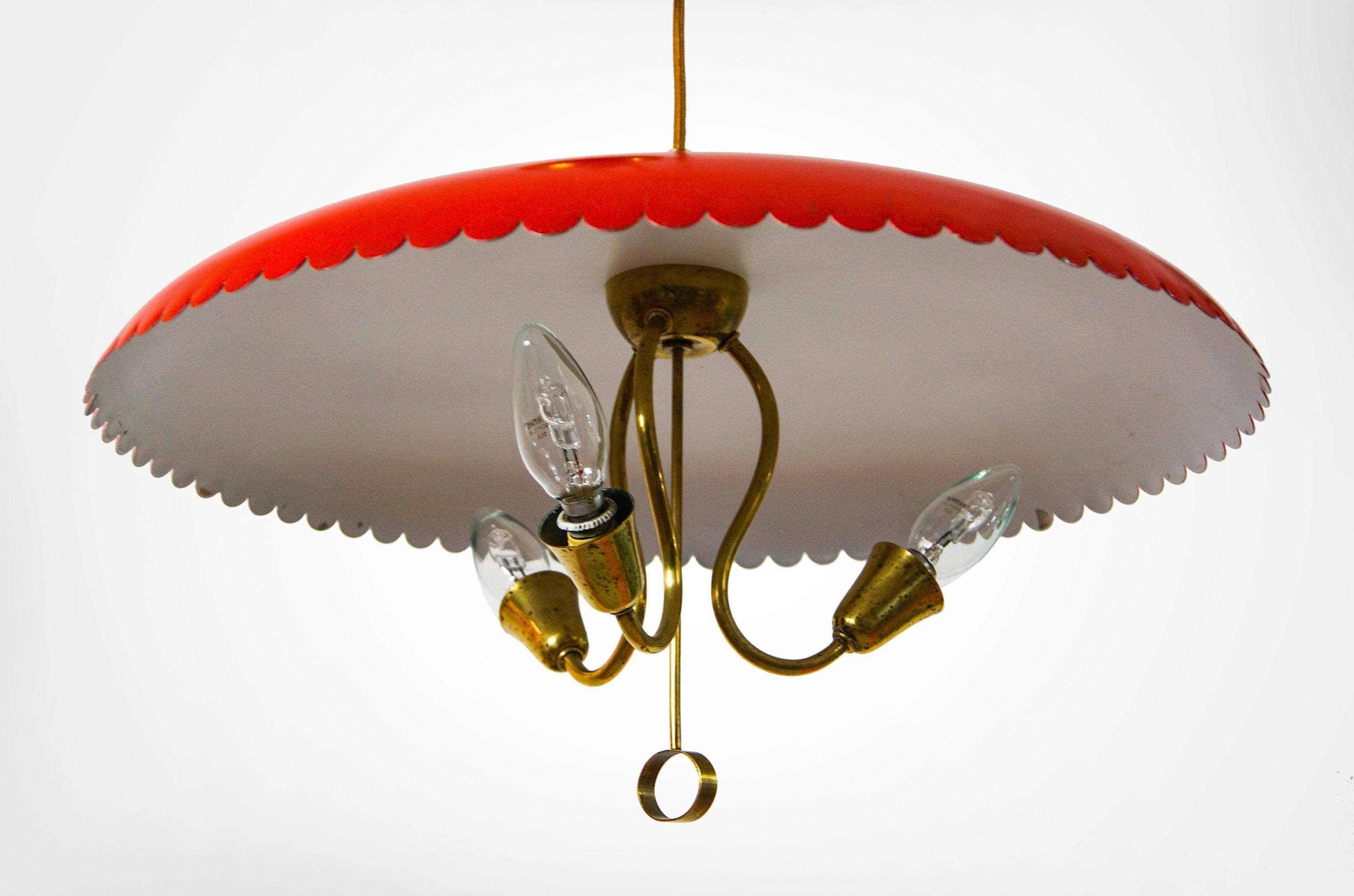 1930s Arteluce Counterbalance Suspension Pendant Lamp Gino Sarfatti Model 2044 3
