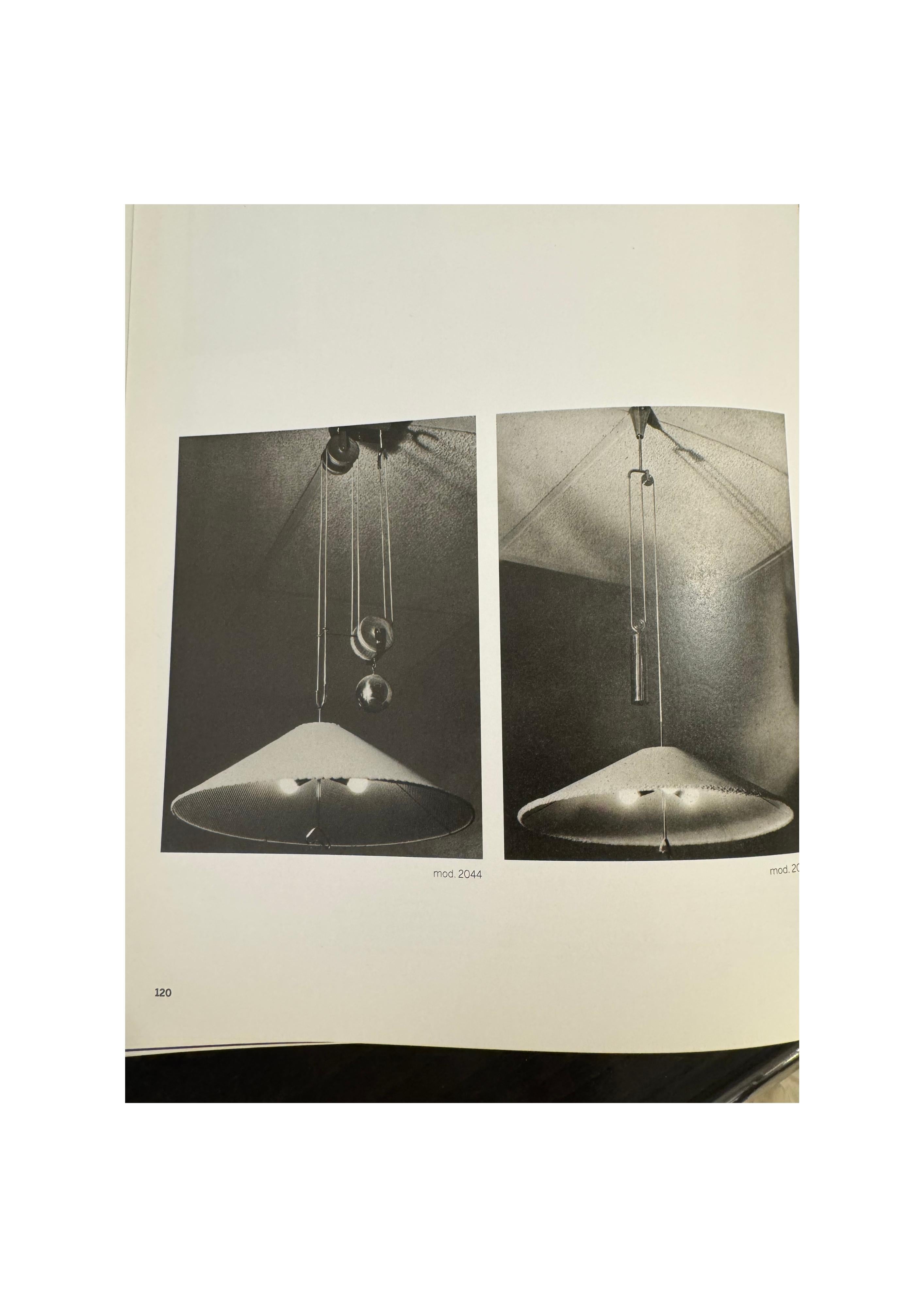 1930s Arteluce Counterbalance Suspension Pendant Lamp Gino Sarfatti Model 2044 5