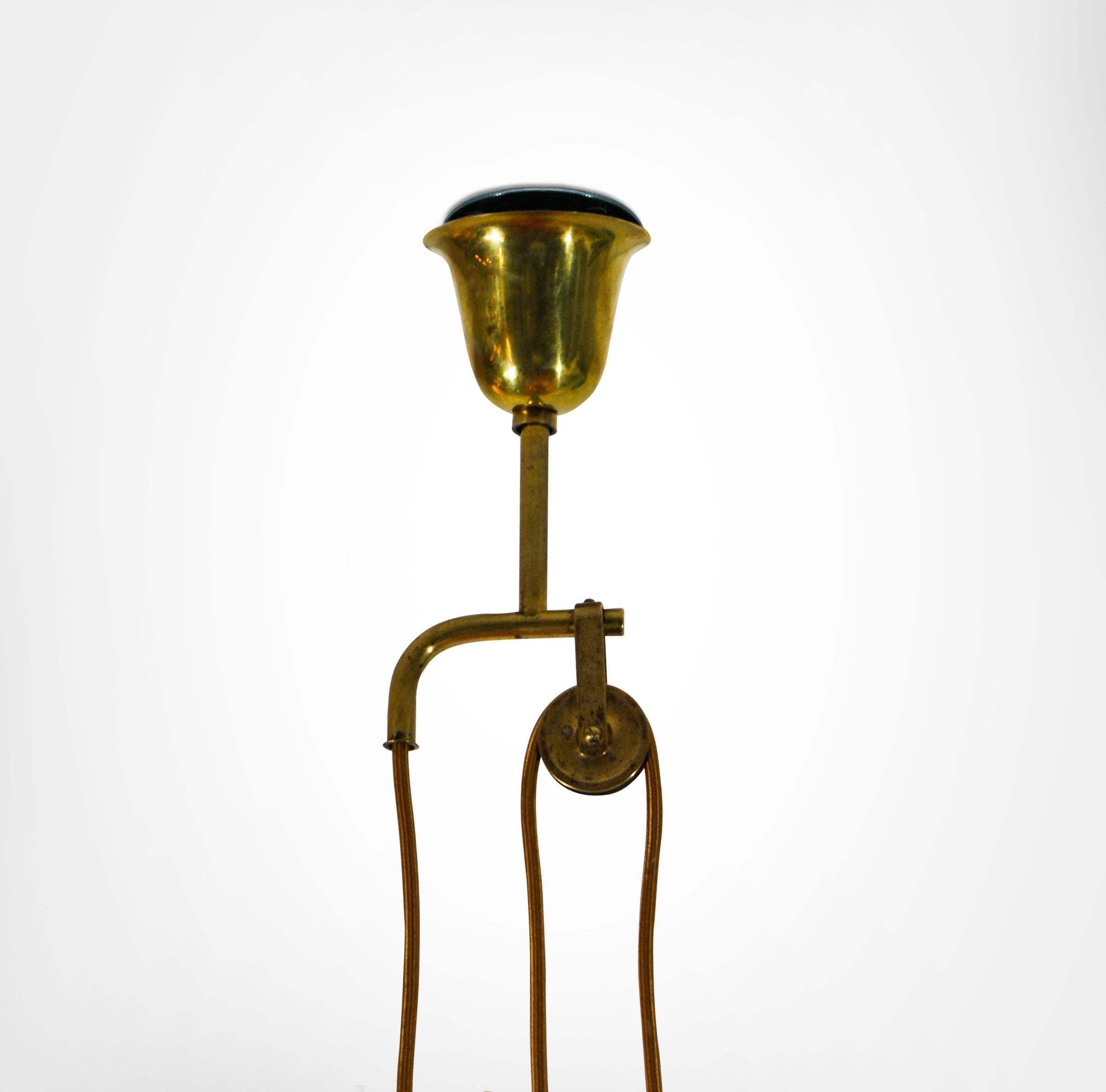 20th Century 1930s Arteluce Counterbalance Suspension Pendant Lamp Gino Sarfatti Model 2044