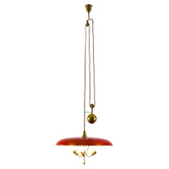 1930s Arteluce Counterbalance Suspension Pendant Lamp Gino Sarfatti Model 2044