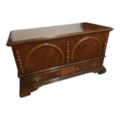 1930s Arts Deco Cavalier Solid Mahogany and Maple Cedar Chest