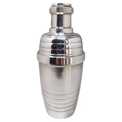 1930 Stupefacente Shakers da cocktail Art Deco di Embe. Prodotto in Italia