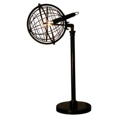1930s Astronomical Brass Lamp