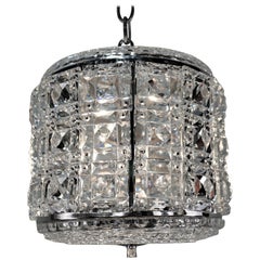 1930s Austrian Crystal Lantern-Chandelier