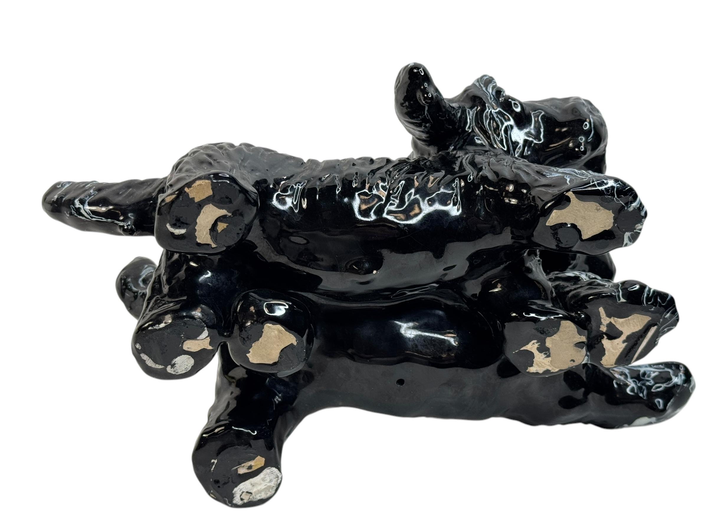 Statua di cane Scottie in ceramica Goldscheider degli anni '30 in vendita 1