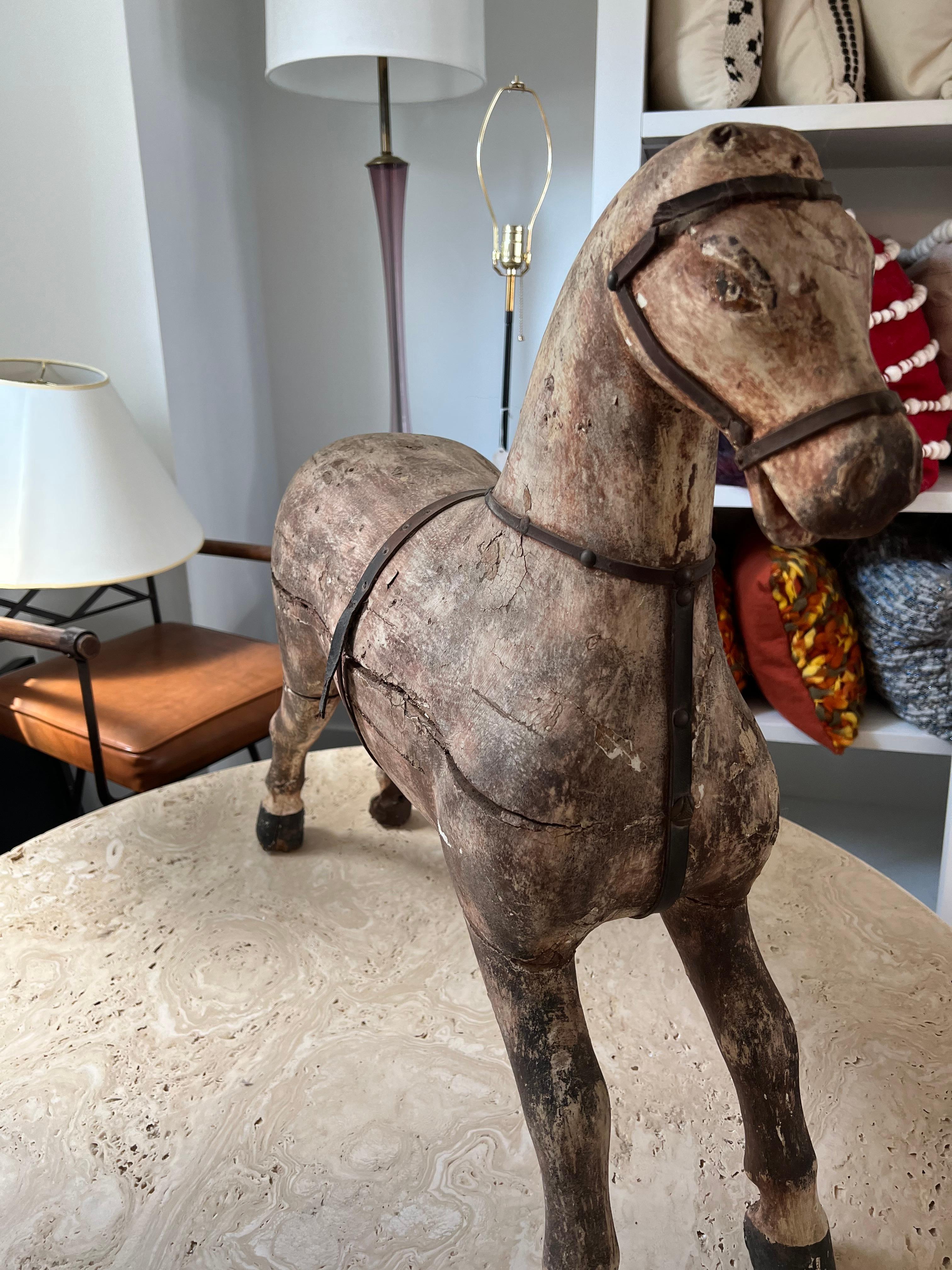 Jouet autrichien pour chevaux des années 1930 État moyen - En vente à Sag Harbor, NY