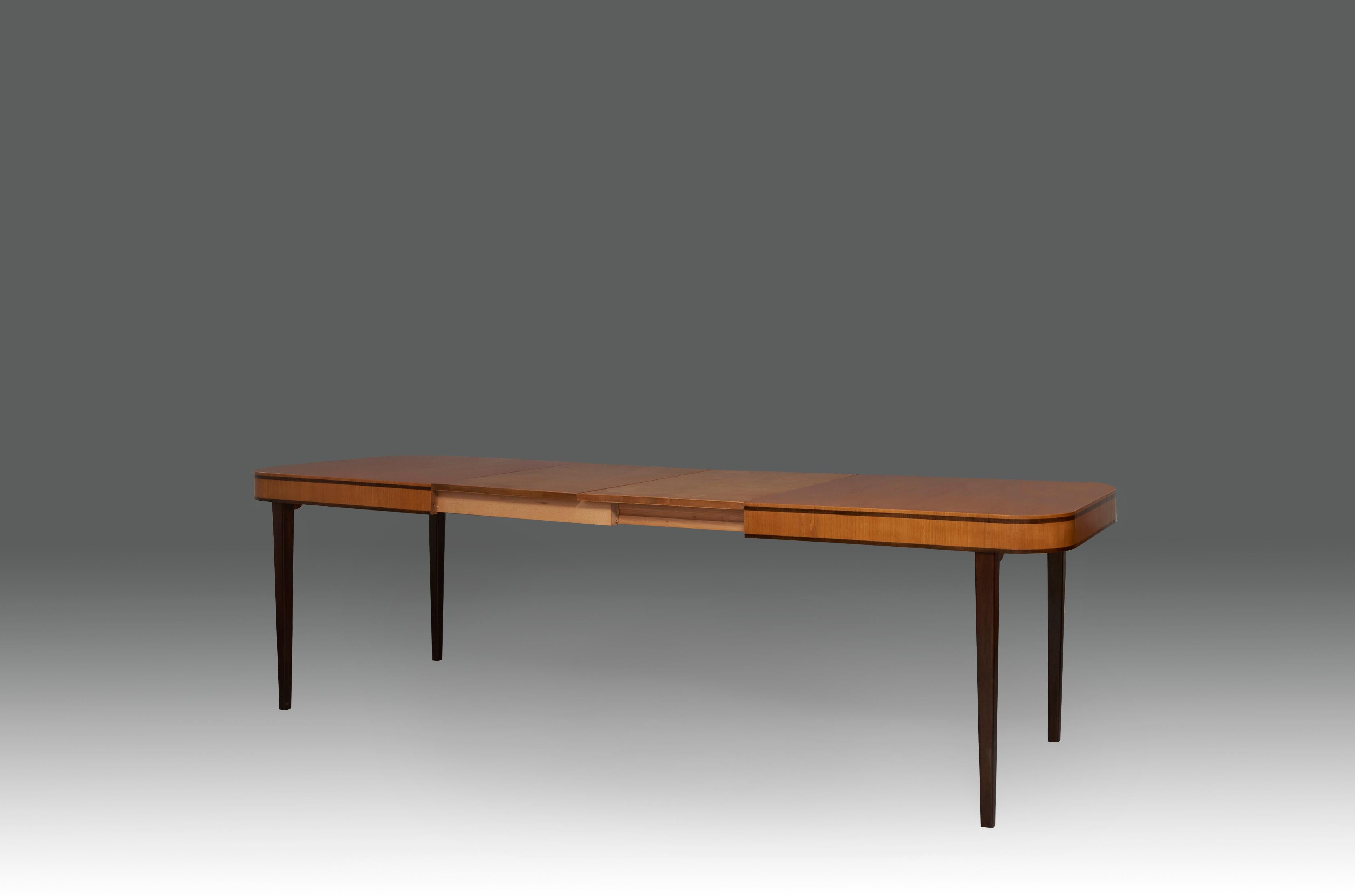 Swedish 1930s Axel Einar Hjorth Extesible Dining Table For Sale