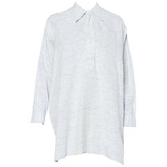 Chemise pull-over en coton bleu pâle pour hommes des années 1930, France