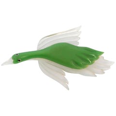 1930's Bakelite and Plastic Goose Brooch