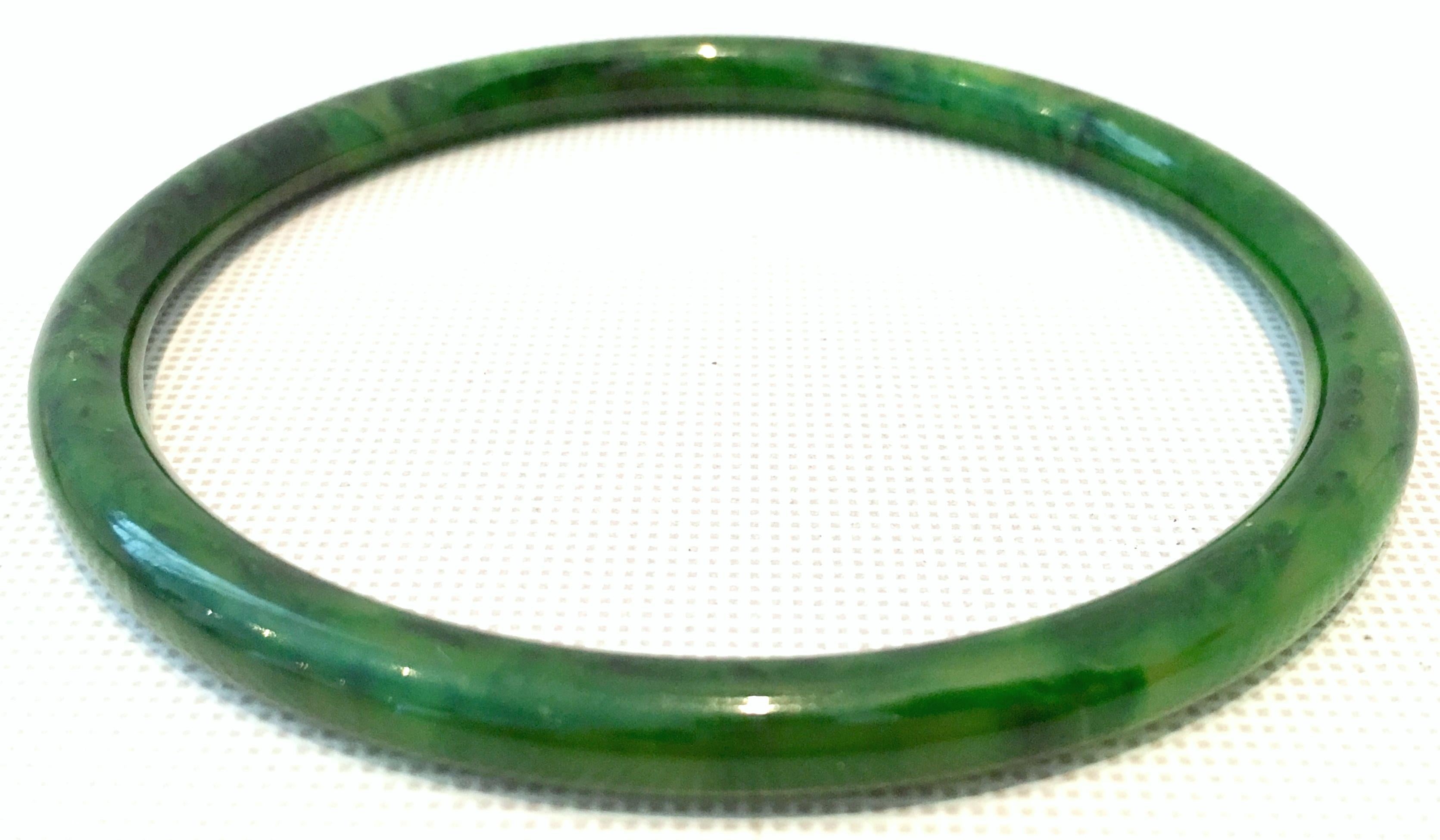 1930'S Bakelite Earrings & Bangle Bracelet Pair Set Of Four Pieces In Good Condition In West Palm Beach, FL