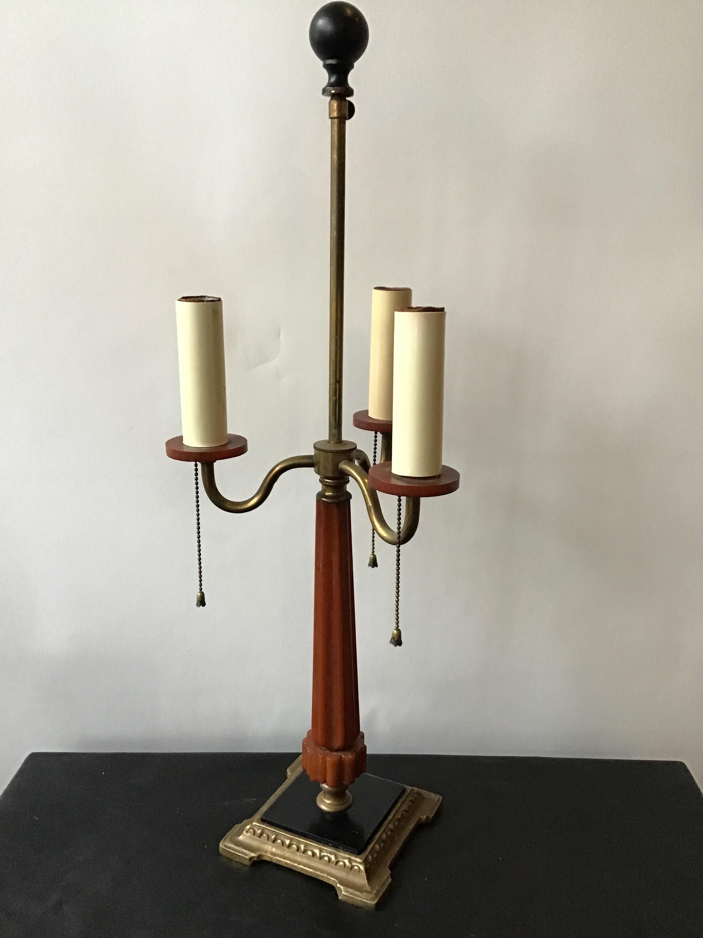 1930s Bakelite Lamp In Good Condition In Tarrytown, NY